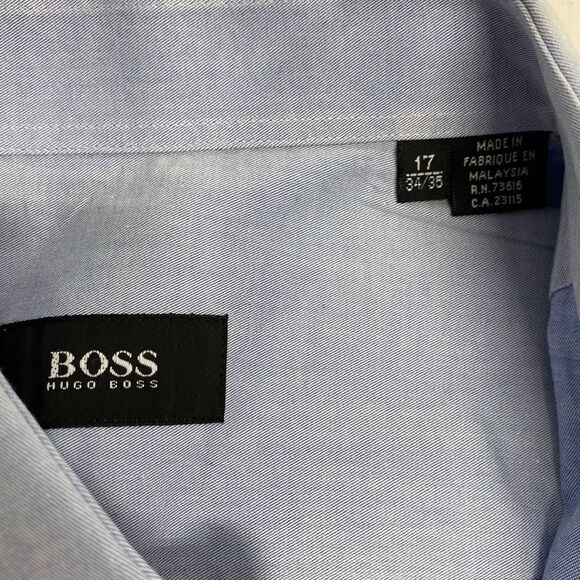 BOSS Hugo Boss Button Down Shirt size 17 - Picture 3 of 4